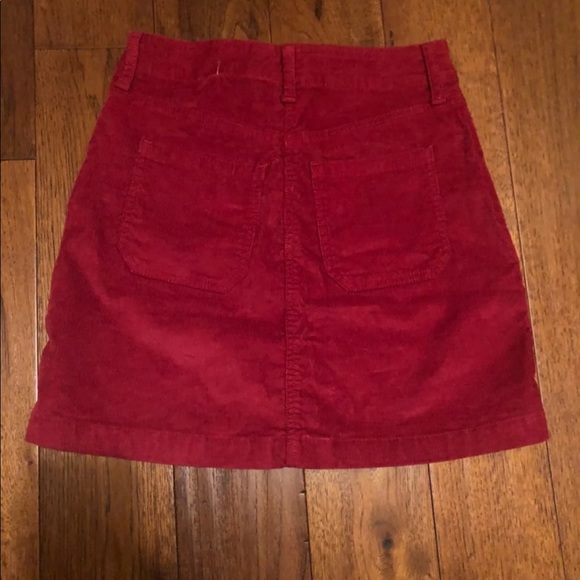 Old Navy red corduroy skirt - Picture 4 of 5